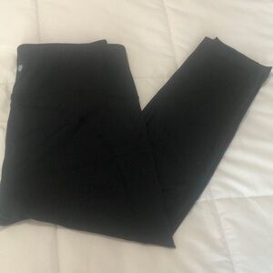 Yogalicious Lux Black Leggings with Pockets 22”